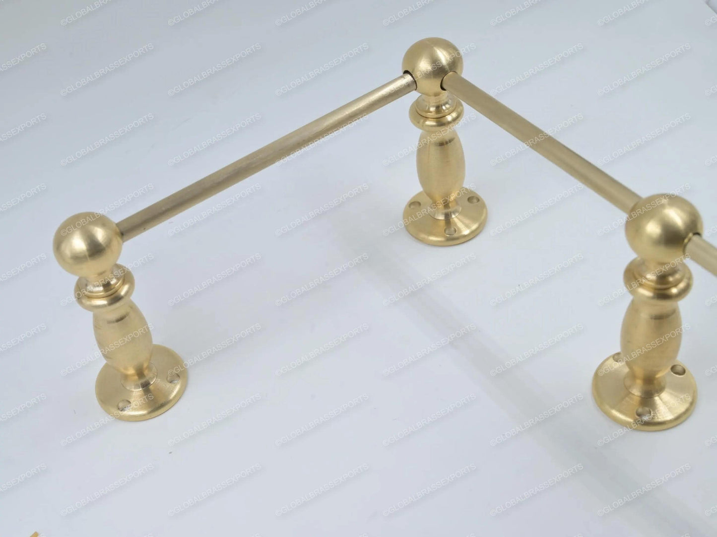 Unlacquered/ Lacqured Brass Gallery Rail - Tipping Rail for Shelves - Matt Brushed Finish.