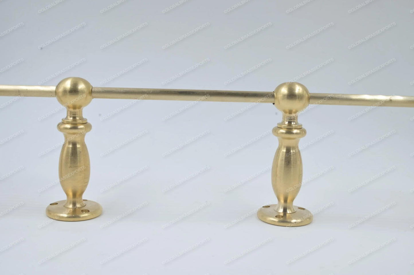 Unlacquered/ Lacqured Brass Gallery Rail - Tipping Rail for Shelves - Matt Brushed Finish.