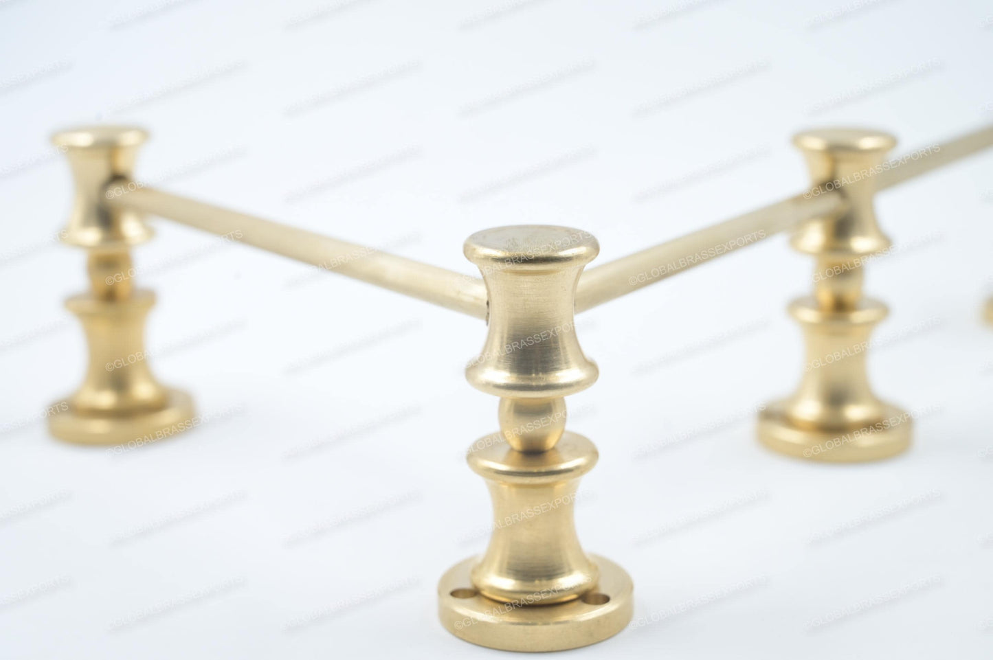 Unlacquered/ Lacqured Brass Gallery Rail - Tipping Rail for Shelves - Matt Brushed Finish.