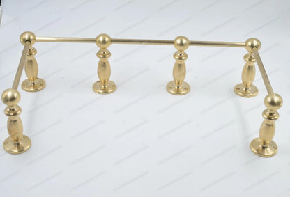 Unlacquered/ Lacqured Brass Gallery Rail - Tipping Rail for Shelves - Matt Brushed Finish.