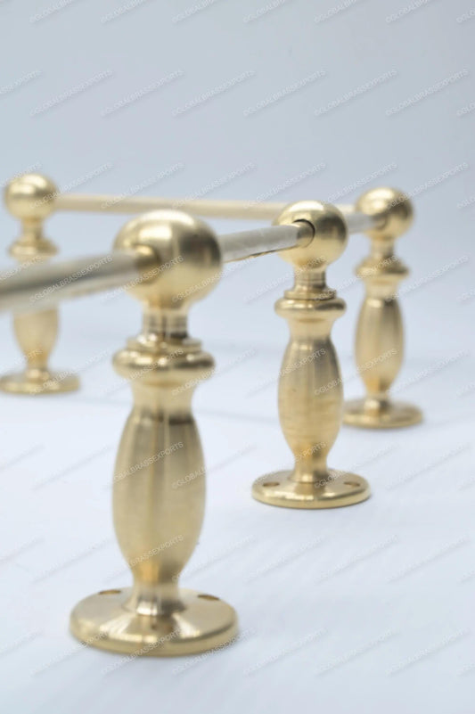 Unlacquered/ Lacqured Brass Gallery Rail - Tipping Rail for Shelves - Matt Brushed Finish.