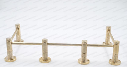 Unlacquered/ Lacqured Brass Gallery Rail - Tipping Rail for Shelves - Matt Brushed Finish.
