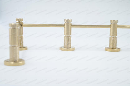 Unlacquered/ Lacqured Brass Gallery Rail - Tipping Rail for Shelves - Matt Brushed Finish.