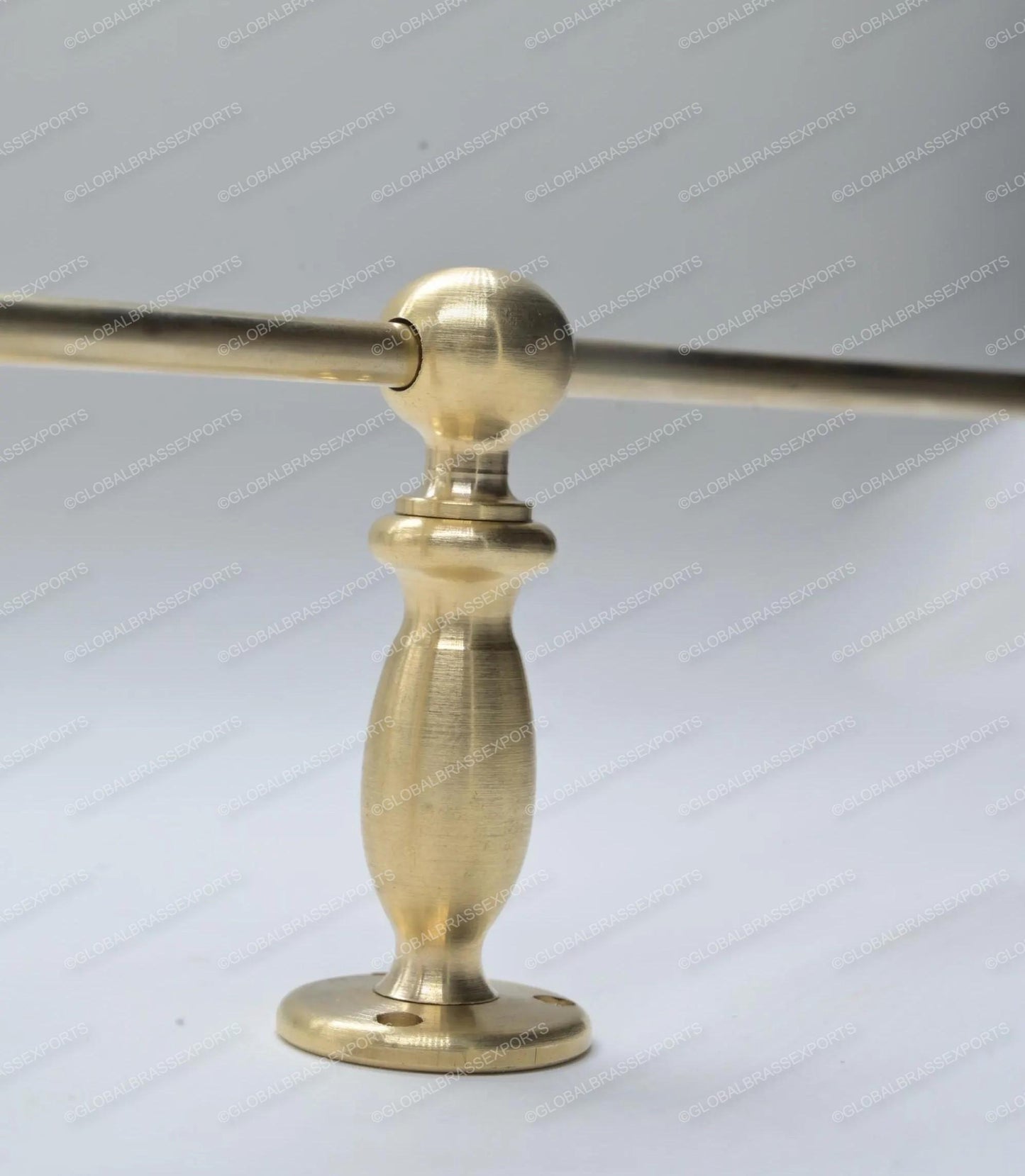 Unlacquered/ Lacqured Brass Gallery Rail - Tipping Rail for Shelves - Matt Brushed Finish.
