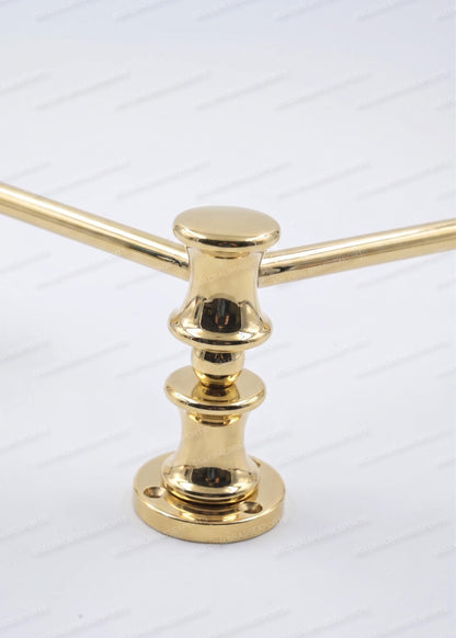 Unlacquered/ Lacqured Brass Gallery Rail - Tipping Rail for Shelves - POLISHED Finish.