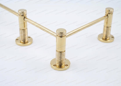 Unlacquered/ Lacqured Brass Gallery Rail - Tipping Rail for Shelves - BRASS Polished Finish.