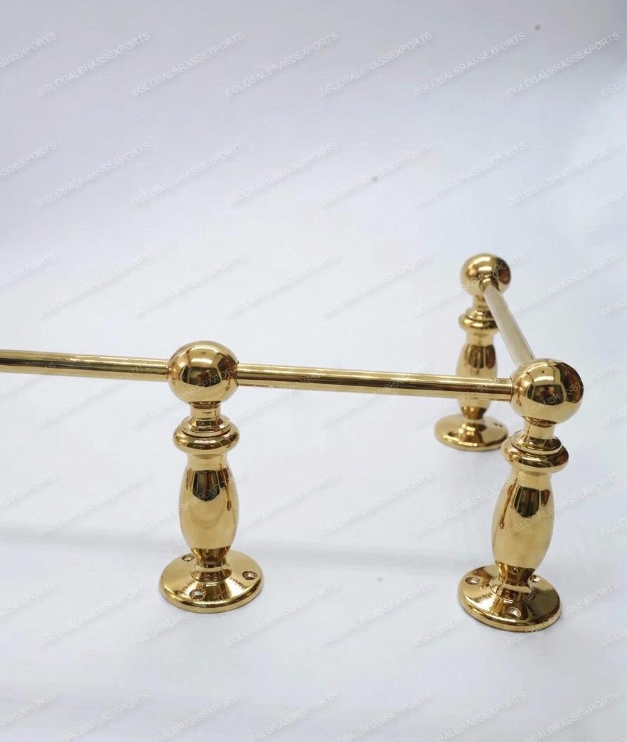 Unlacquered/ Lacqured Brass Gallery Rail - Tipping Rail for Shelves - Brass Polished Finish.