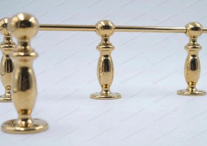 Unlacquered/ Lacqured Brass Gallery Rail - Tipping Rail for Shelves - Brass Polished Finish.